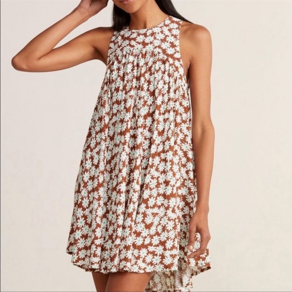 Free people daisy print mini dress